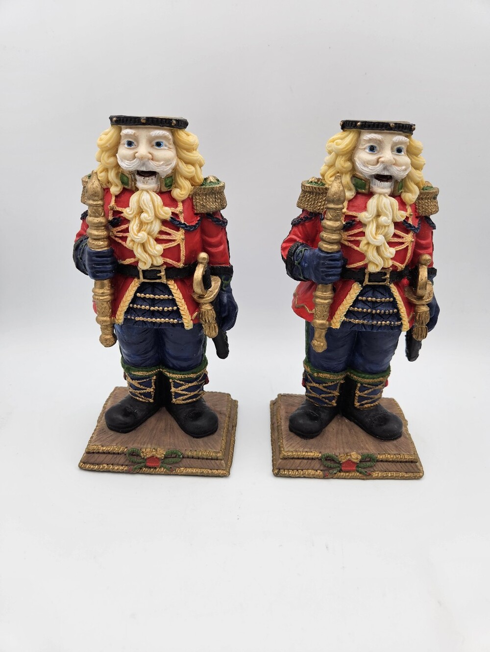 Holiday Nutcracker Soldier Candle Holders, Multicolor